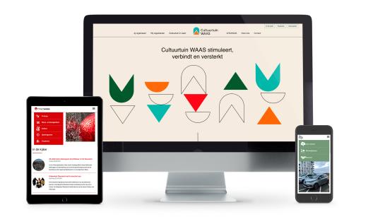Website Interwaas gebouwd in het Paddle CMS Platform