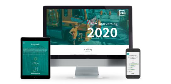 Website IDM Jaarverslag 2020